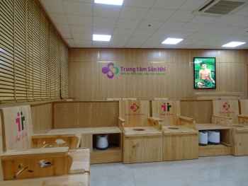 Hệ thống xông hơi sau sinh tại trung tâm sản nhi Phú Thọ
